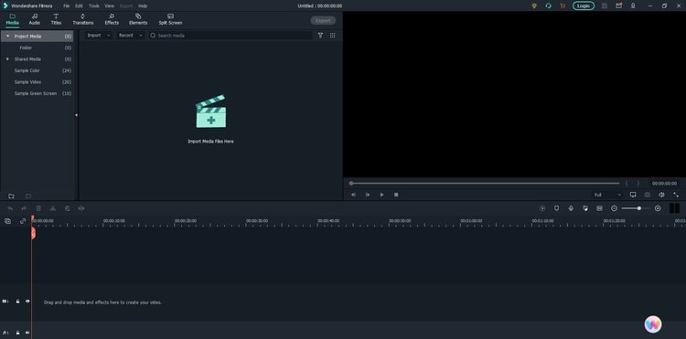 Filmora User interface Filmora User interface